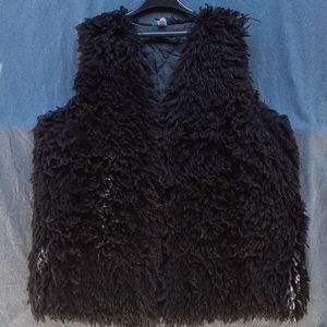 CL009 FAUX FUR vest for women plus size